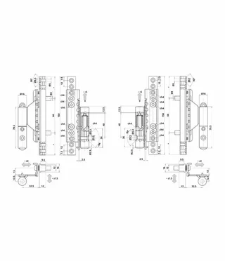 Équerre fixation multidirectionnelle Ø16 PVC Bixacta OTLAV blanc gauche CI483160P303