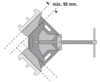 Squadra da muratore URKO 2800mm ghisa nodulare professionale