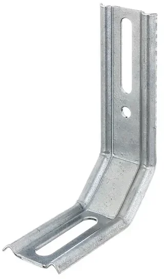 Équerre 3 pans 45° galvanisée 100x72x30 mm Alberts