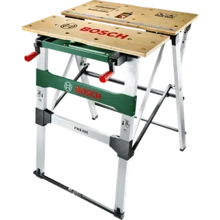 Banco de trabajo plegable PWB 600 Bosch aluminio bambú 680mm profesional