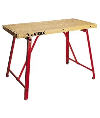 Établi de monteur professionnel VIRAX 120x54 cm charge 500kg plateau hêtre massif