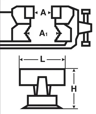 Étau à mors parallèles VIRAX 150 mm - 200415 - Multifonction 3-en-1
