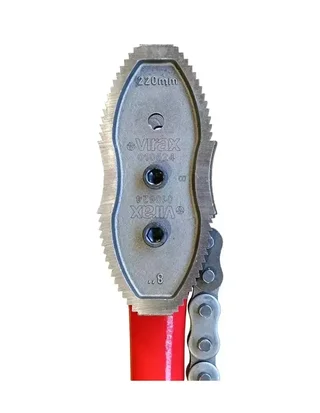 Llave de cadena para tubos VIRAX 10621 de 2,5 pulgadas con mordazas reversibles