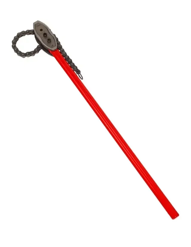 Llave de cadena para tubos VIRAX 10621 de 2,5 pulgadas con mordazas reversibles