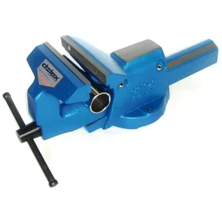 Torno de banco DOLEX Serie 80 apertura 240 mm con mordaza para tubos