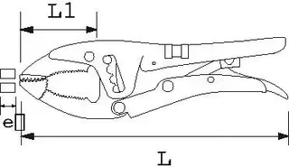 Bench vice 220 mm SAM OUTILLAGE 212-22 powerful clamping chrome vanadium steel