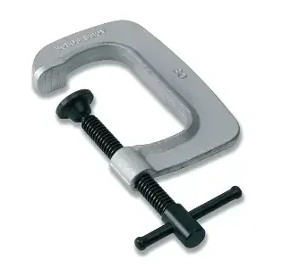 Tornillo de banco URKO en C 40x40 mm acero forjado 3 caras