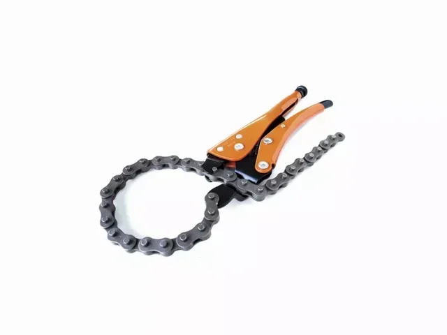 PIHER Ketten-Schraubstock 12 Zoll Modell 53092 - Hitzbeständige ultrastarke flexible Kette