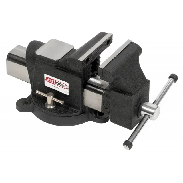 Tornillo de Banco Giratorio KS TOOLS 100 mm Acero - 914.0144