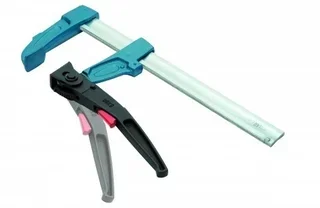 Torno de banco con palanca URKO 4003L - Apertura 200 mm - Profundidad de garganta 107 mm - Carril 35x8 mm