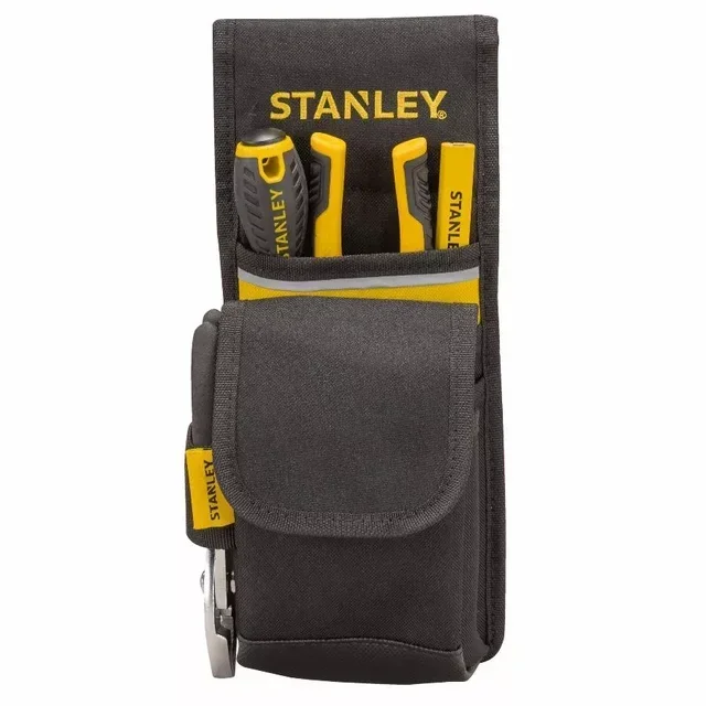 Stanley 1-93-329 Tool Belt Pouch with 4 Pockets, Reinforced Canvas