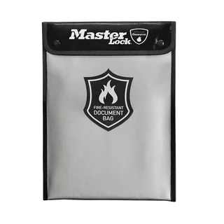 Master Lock FBWLZ0EURHRO Fireproof Bag – Waterproof Document Fire Protection