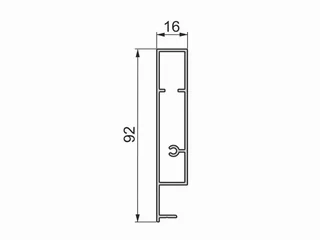 Façade tiroir aluminium 1100 mm EMUCA 4190425