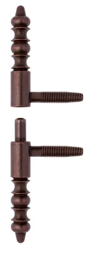 Ferrure à visser rustique Provence Anuba 13x130 mm acier bronze CF210130B004