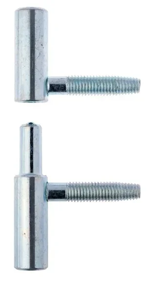 Fiche à visser Anuba Ø13x70 mm acier zingué blanc OTLAV pour menuiserie bois