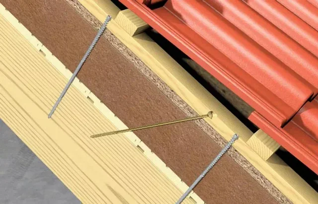 Vis de fixation Power-Full FIF-ZT FISCHER pour toiture isolée sans pré-perçage