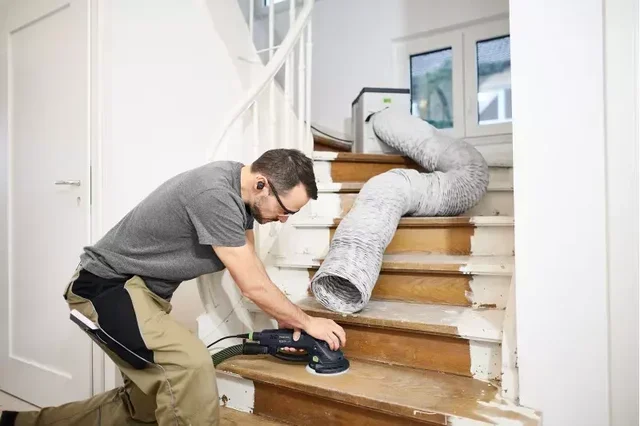 Tuyau flexible d'amenée d'air FESTOOL LS-SYS-AIR D200x6m pour purificateur d'air SYS-AIR et paroi de protection poussière