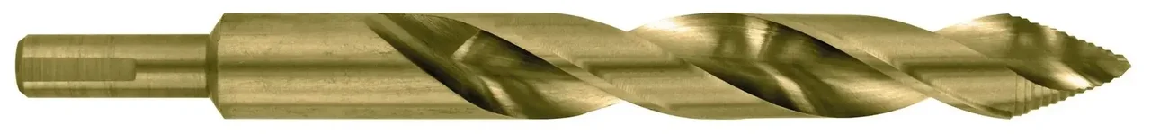 Foret métaux HSS Cobalt 5% queue réduite 3 méplats TIVOLY perçage acier inox