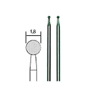 Punte diamantate PROXXON 28222 Ø1,8mm per vetro e ceramica - Set di 2