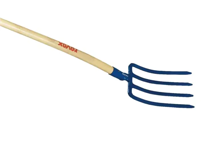 Professional 4-Tine Triangular Socket Digging Fork 30 cm REVEX Head Only