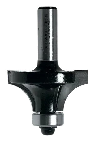 Fresa LEMAN radio 1/4 carburo Ø29 mm mango 8 mm guía rodamiento R8
