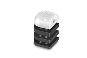 Gâche porte zamak noir RAL 9005 FAPIM 1893A crémone LOTHUS