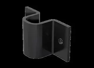 Aldabilla de puerta MANTION 1316 GP acero galvanizado negro 65x35 mm con orejas para cerrojo