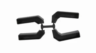 Gâche de serrure encastrable acier inoxydable SFKU-40-9005 40mm Click-It