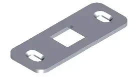 Gâche Inox La Croisée DS pour Crémone Pompier DEESSE DEFY DUALIS - Réf. DS6856