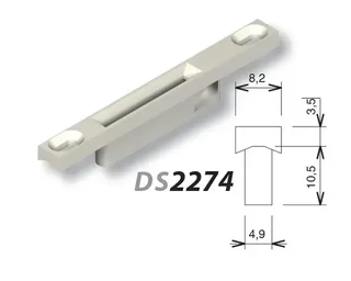Gâchealu Blanc LA CROISEE DS 2274-036 - entraxe 70mm fixation vis