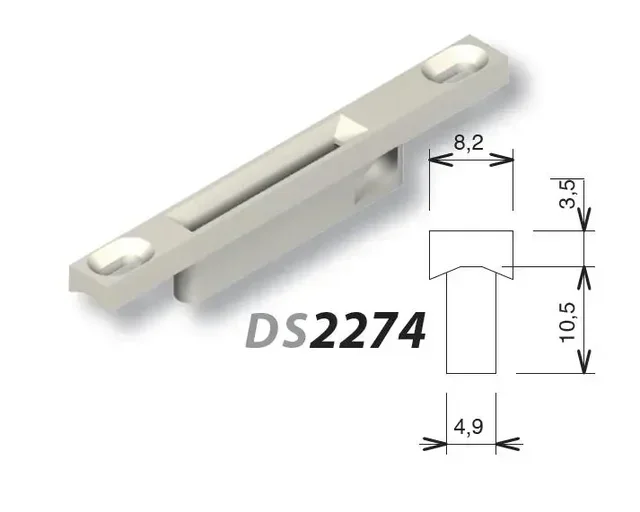 Gâchealu Blanc LA CROISEE DS 2274-036 - entraxe 70mm fixation vis
