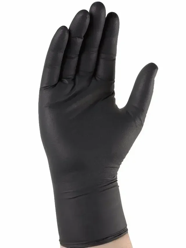 Gants nitrile noir SINGER FRERES AUU5000 - Boîte 100 unités