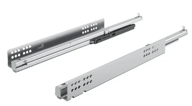 Glissières HETTICH Quadro V6 Silent System 600 mm - Lot de 2