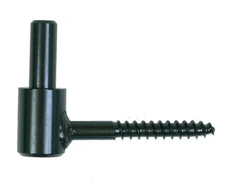 Black cataphoresis wood hinge Ø16 ING FIXATIONS 12x90mm pin - A000720