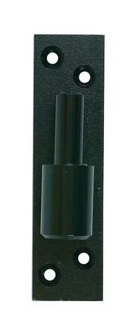 Black electrophoretic hinge plate ING FIXATIONS 16 mm diameter