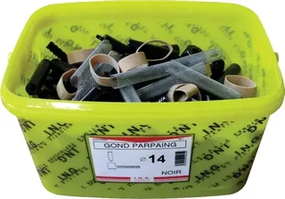 Cerniera nera Ø14 ferro da cemento armato 12x170 mm per doppia persiana ING FIXATIONS