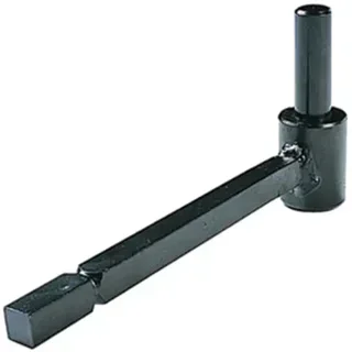 Black cataphoresis hinge Ø14 external chemical insulation square pin 12x260 - A001235