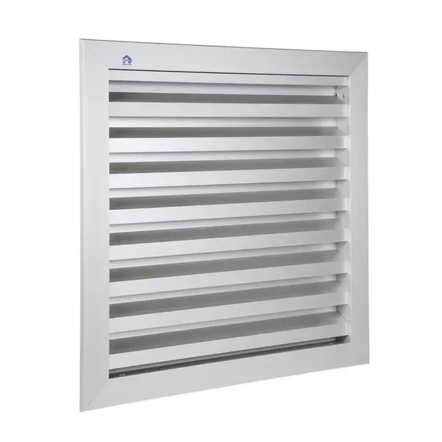 Grille aération encastrable 300x300mm RENSON F1 anodisé argent moustiquaire inox