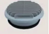 Grille aération murale PVC Ø160mm beige THERMOR - entrée sortie air