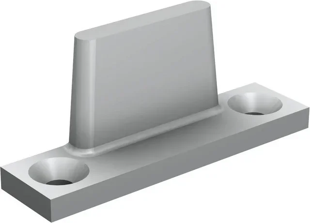 Guida inferiore nylon Mantion 1103 scanalatura 10x4mm porta scorrevole