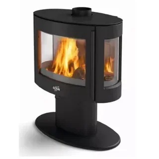 Poêle à bois fonte GODIN Le Coggia 9kW noir - modèle 388142