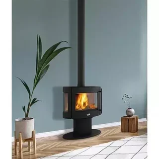 Poêle à bois fonte GODIN Le Coggia 9kW noir - modèle 388142
