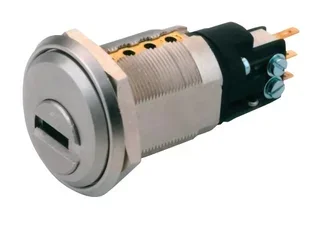 Interrupteur à clé Microrupt MTL600 262S+ Ø22mm 3 positions 3 clés bleues MULT-T-LOCK