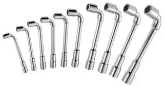 Set 10 chiavi a pipa doppie S 6x12 facce Facom 8-19 mm