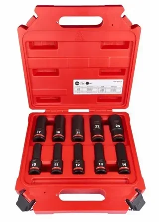 MILWAUKEE Shockwave 1/2" Schlagschrauber-Nuss-Satz 10-teilig 10-24mm