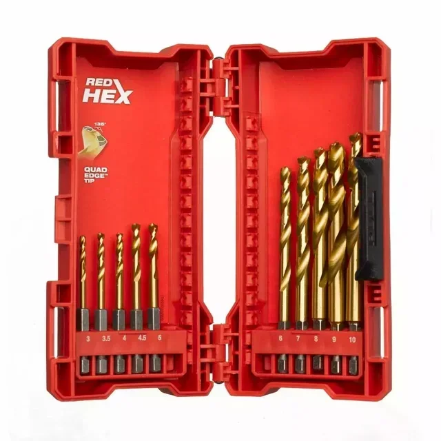 Milwaukee Shockwave HSS-G TiN Metal Drill Bit Set 10 Pieces 1-10 mm