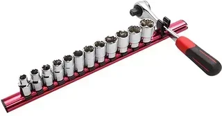 13-piece 1/2" drive ratchet socket set SAM OUTILLAGE magnetic holder