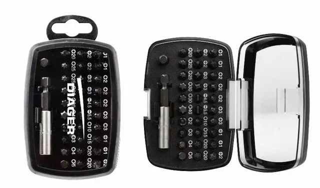 DIAGER 634C Professional Magnetic Screwdriver Bit Set 25 Pieces