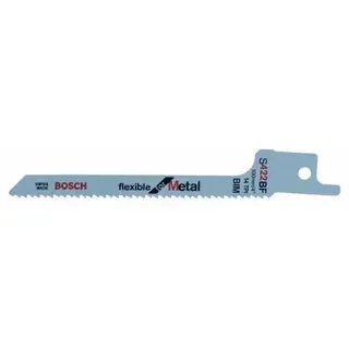 Jeu de 2 lames de scie sabre Bosch S 422 BF Flexible pour métal - 2608656268