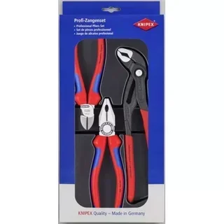 Set 3 pinze professionali KNIPEX - Pinze combinate e pompa acqua - Ref. 00 20 09 V01